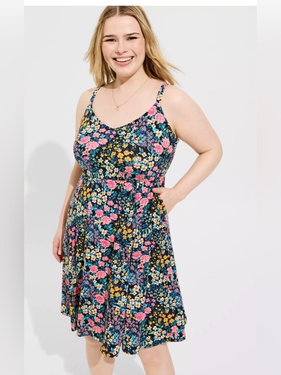 torrid Other - Torrid Mini Super Soft Tank Skater Dress Floral size 2X